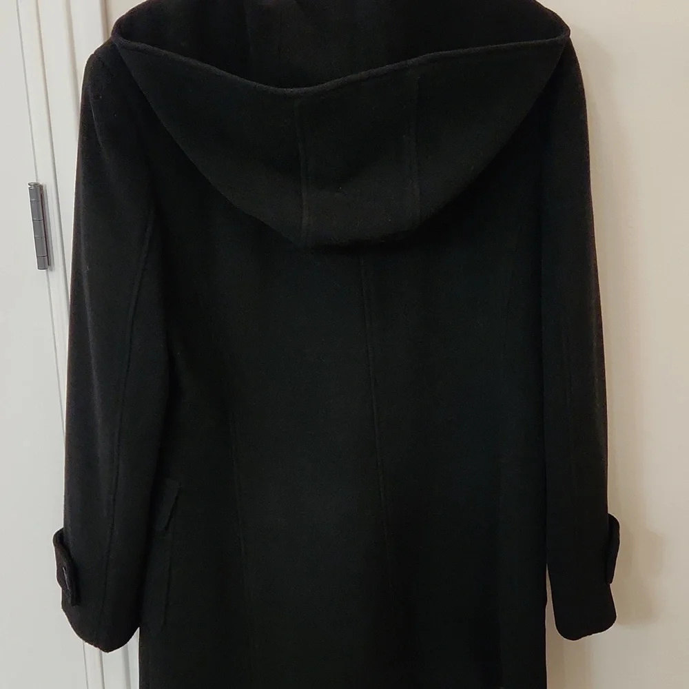Jones New York, size Large, Black wool hooded coat - Picture 3 of 10